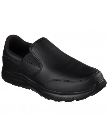 Mocasin Casual Hombre Skechers Negro Perfil