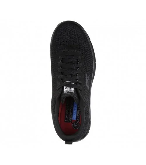 DEPORTIVA LABORAL HOMBRE SKECHERS Negro Perfil