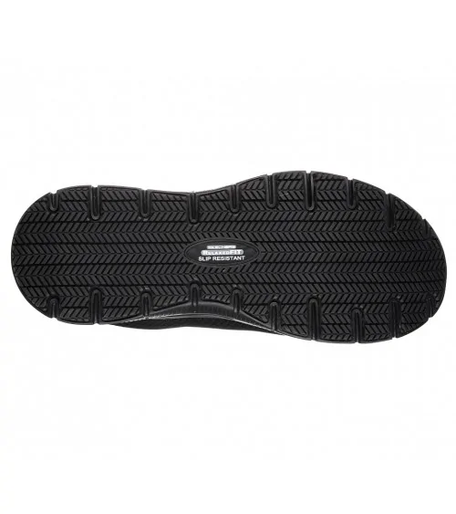 DEPORTIVA LABORAL HOMBRE SKECHERS Negro Perfil