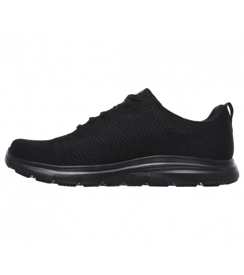 DEPORTIVA LABORAL HOMBRE SKECHERS Negro Perfil