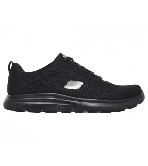 DEPORTIVA LABORAL HOMBRE SKECHERS Negro Perfil