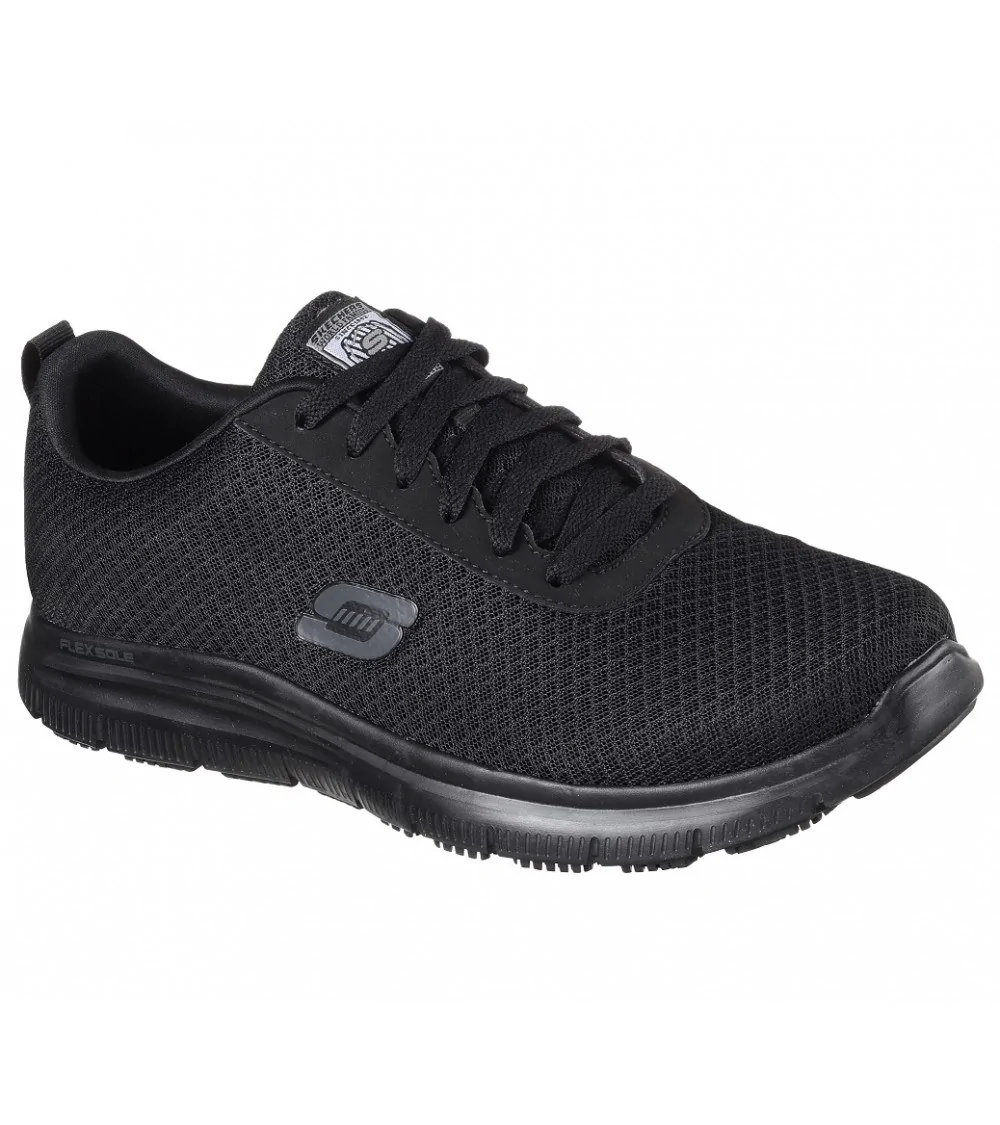 DEPORTIVA LABORAL HOMBRE SKECHERS Negro Perfil