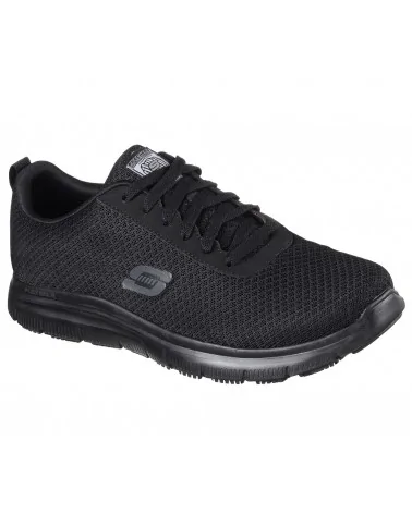 DEPORTIVA LABORAL HOMBRE SKECHERS Negro Perfil