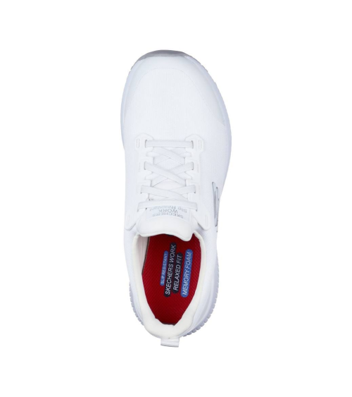 DEPORTIVA ANTIDESLIZANTE MUJER SKECHERS Blanco superior