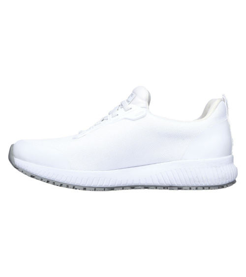 DEPORTIVA ANTIDESLIZANTE MUJER SKECHERS Blanco izquierda
