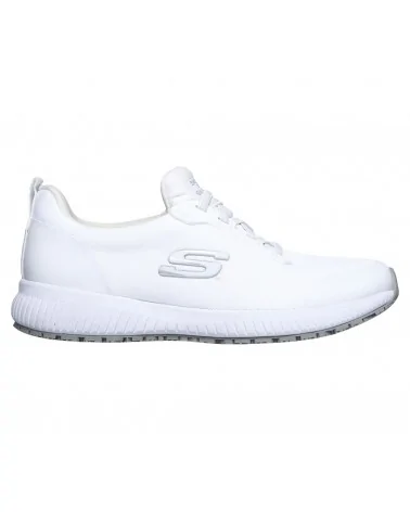 DEPORTIVA ANTIDESLIZANTE MUJER SKECHERS Blanco derecha