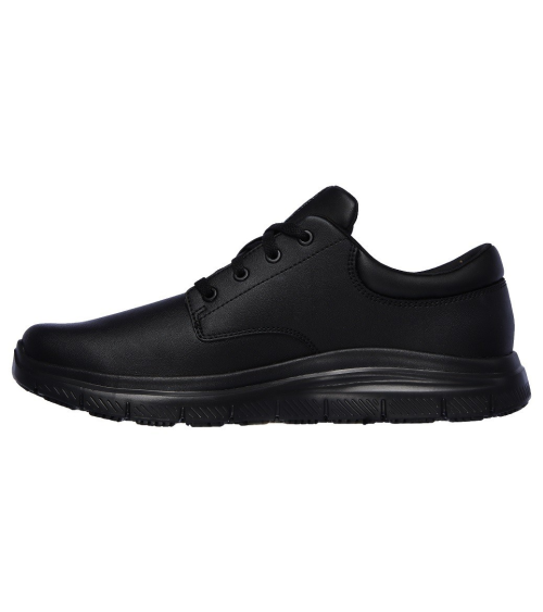 ZAPATO ANTIDESLIZANTE HOMBRE SKECHERS Negro izquierda