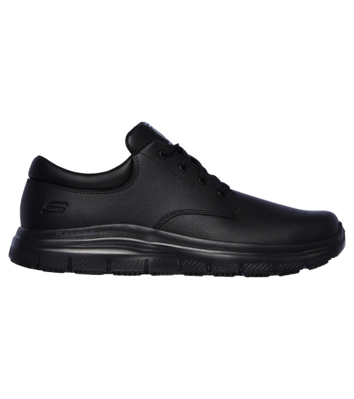 ZAPATO ANTIDESLIZANTE HOMBRE SKECHERS Negro derecha