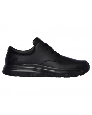 ZAPATO ANTIDESLIZANTE HOMBRE SKECHERS Negro derecha