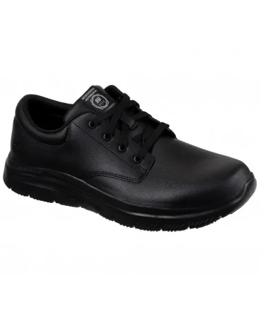 ZAPATO ANTIDESLIZANTE HOMBRE SKECHERS Negro perfil