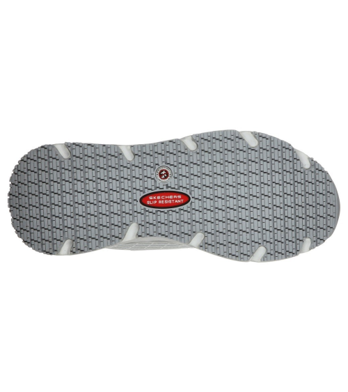 ZAPATILLA DE TRABAJO ANTIDESLIZANTE MUJERES SKECHERS Blanca suela
