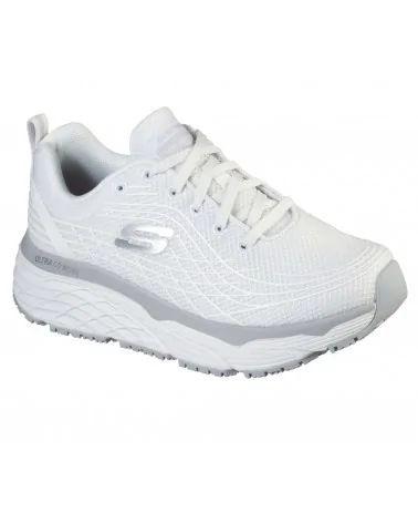 ZAPATILLA DE TRABAJO ANTIDESLIZANTE MUJERES SKECHERS Blanca perfil