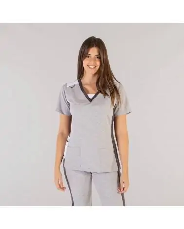 CASACA MUJER MICROFIBRA VIGORÉ Gris Perla Frente