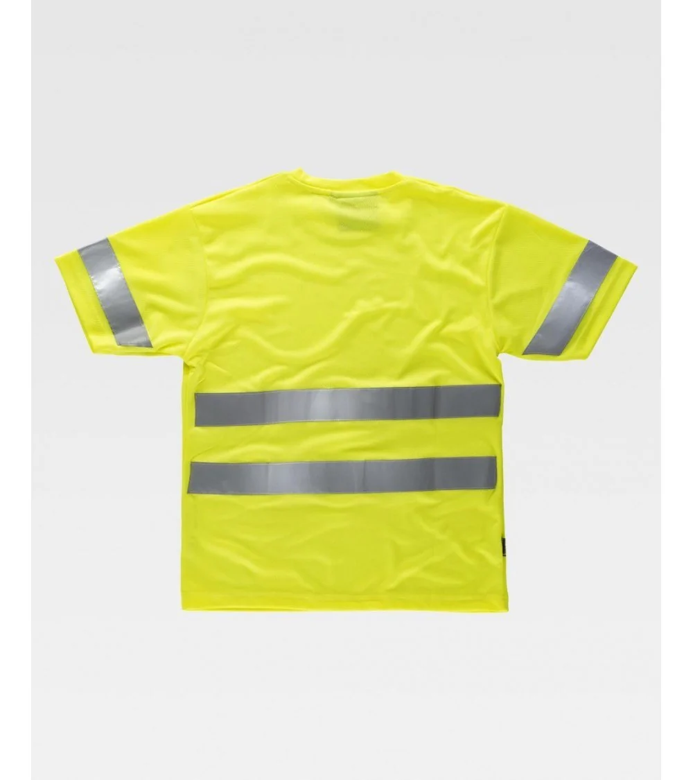 CAMISETA ALTA VISIBILIDAD COLOR AMARILLO FRENTE