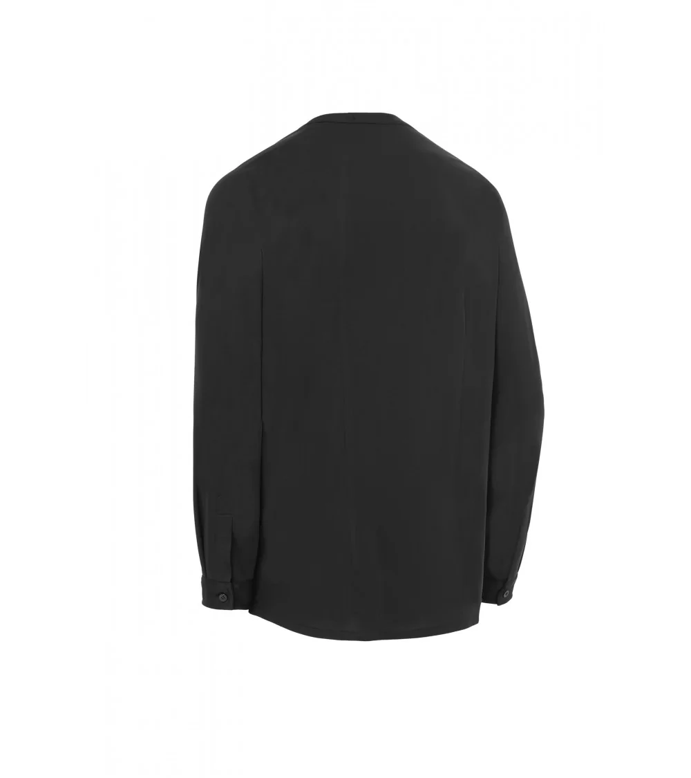 CAMISA CUELLO PANADERO HOMBRE negra