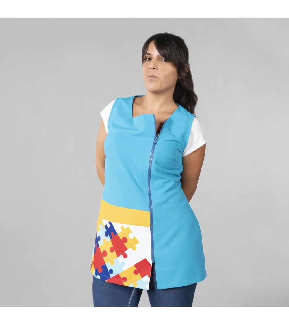 BLUSA COLEGIAL LAZO PUZZLE Frente