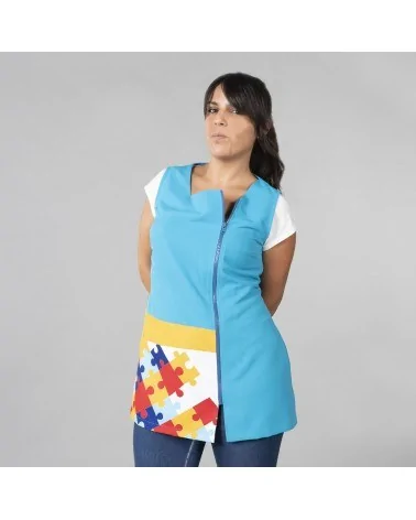 BLUSA COLEGIAL LAZO PUZZLE Frente