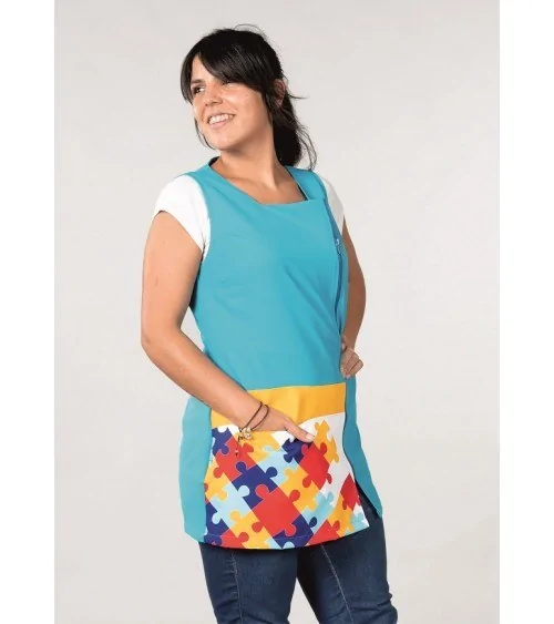 BLUSA COLEGIAL LAZO PUZZLE Frente