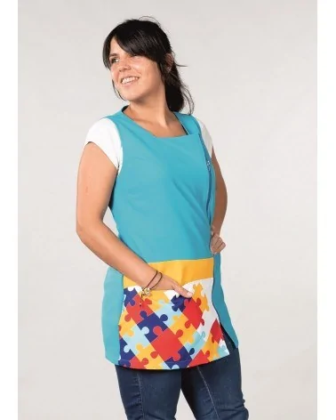 BLUSA COLEGIAL LAZO PUZZLE Perfil