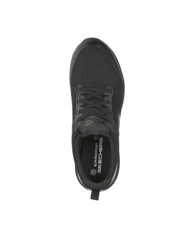 ZAPATILLA ANTIESTATICA HOMBRES SKECHERS Frente negro