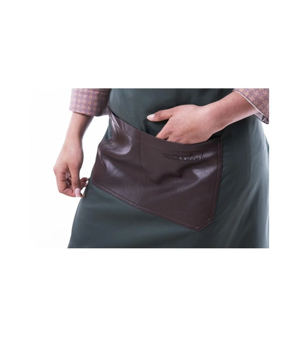 DELANTAL COMBINADO POLIPIEL verde