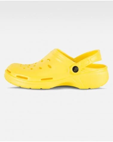 ZUECO GOMA UNISEX Amarillo perfil