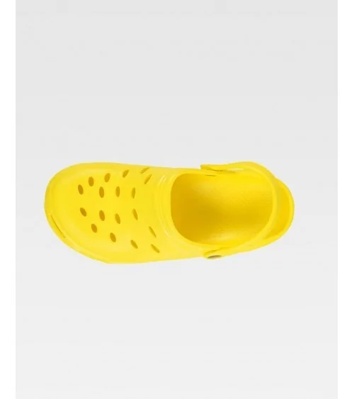 ZUECO GOMA UNISEX Amarillo perfil