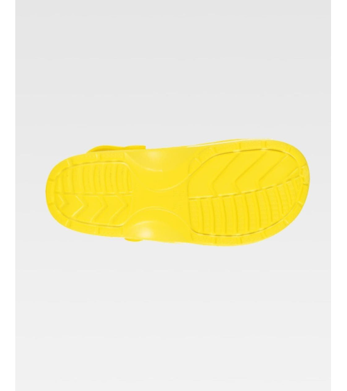 ZUECO GOMA UNISEX Amarillo suela
