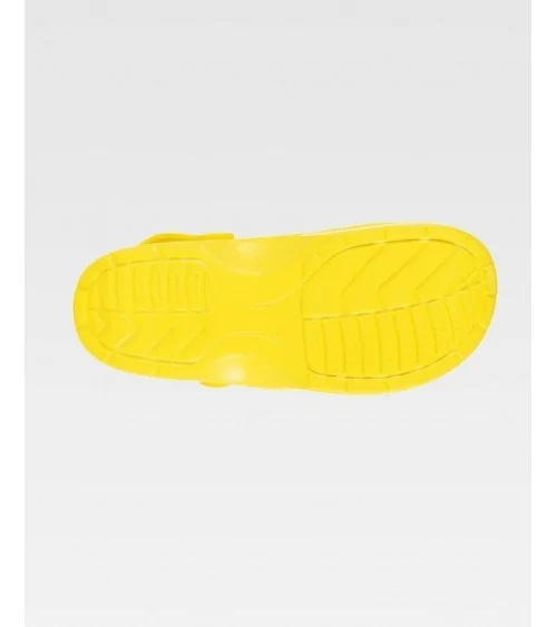 ZUECO GOMA UNISEX Amarillo perfil