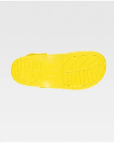 ZUECO GOMA UNISEX Amarillo suela