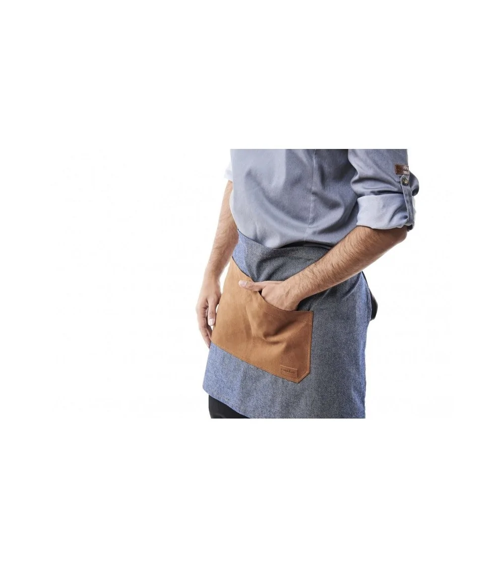 DELANTAL CORTO COMBINADO frente