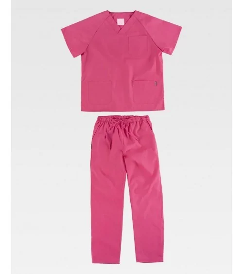 PIJAMA DE PRACTICAS Fucsia conjunto frente