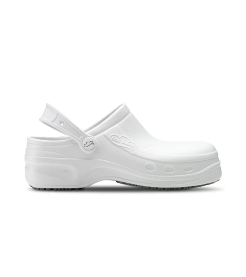 ZUECO FLOTANTE HORMA ANCHA Blanco derecha
