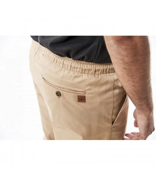 PANTALON TIPO CHINO HOSTELERIA Beige zoom frente