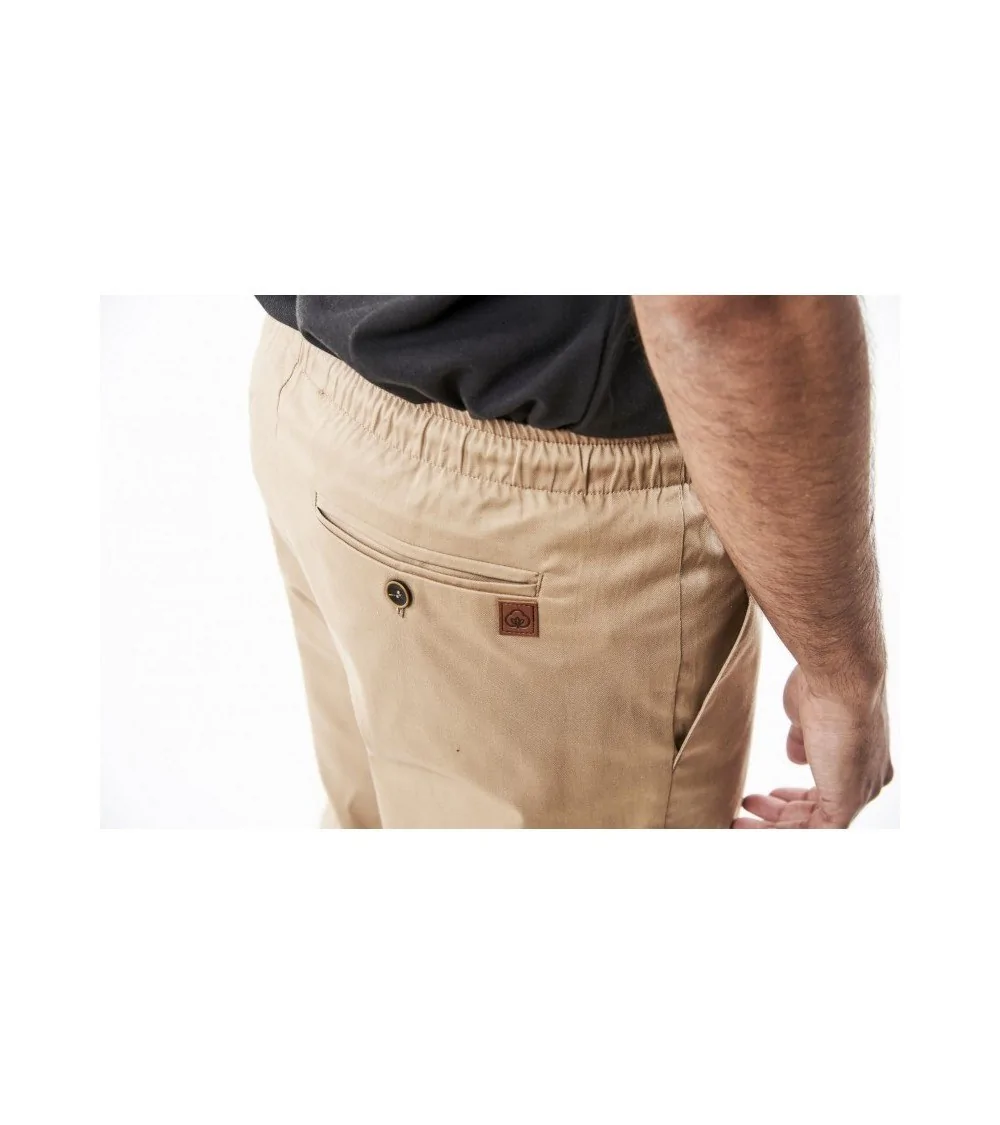 PANTALON TIPO CHINO HOSTELERIA Beige zoom frente