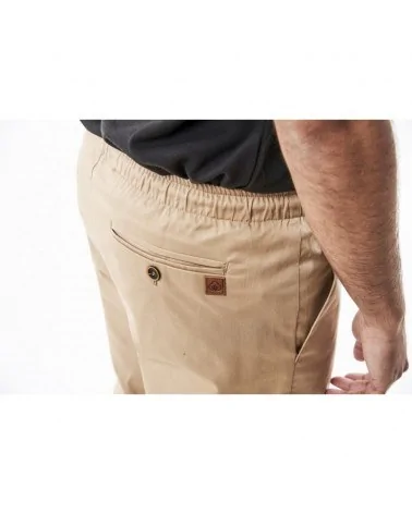 PANTALON TIPO CHINO HOSTELERIA Beige Detalle costado