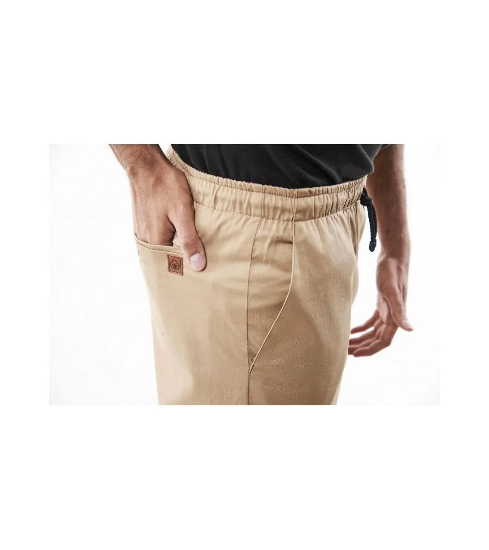 PANTALON TIPO CHINO HOSTELERIA Beige zoom frente