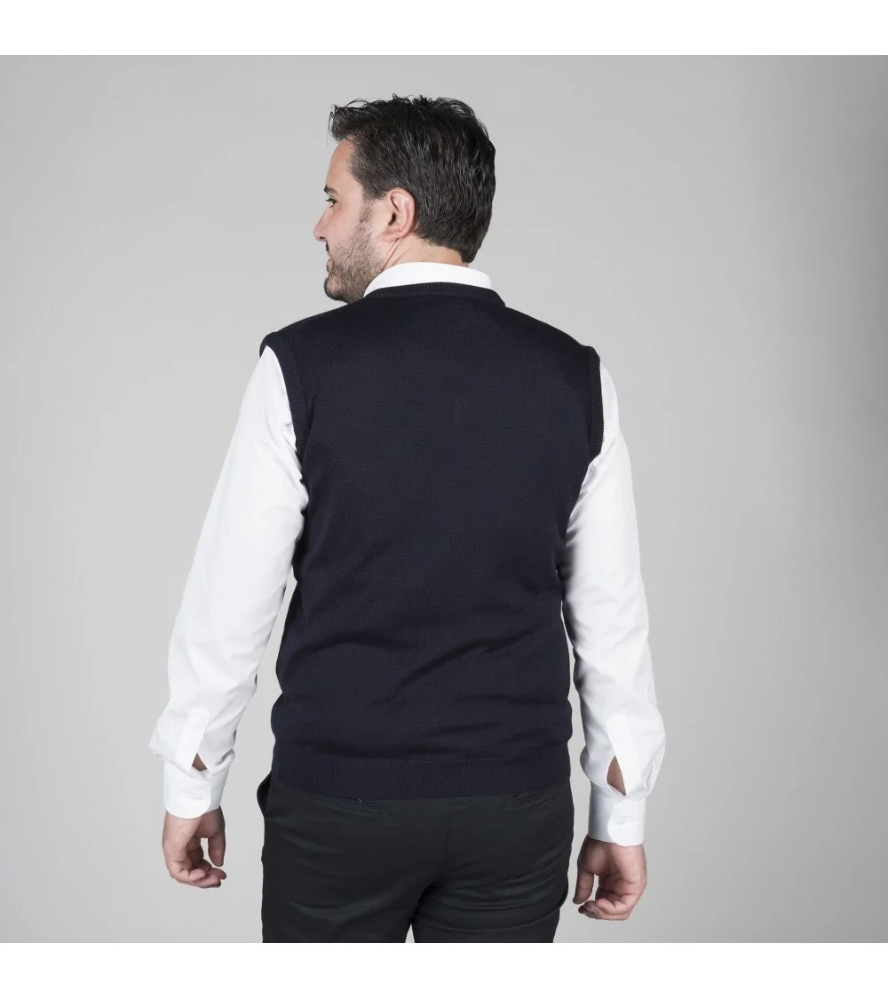 CHALECO CUELLO PICO CABALLERO Marino frente