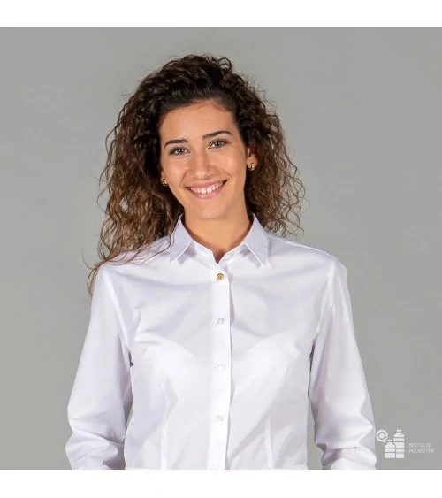 CAMISA MUJER 65%POL RECICLADO frente