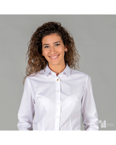 CAMISA MUJER 65%POL RECICLADO frente