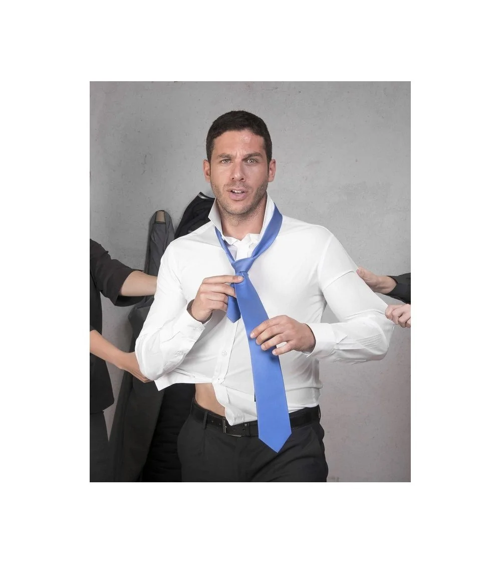 CAMISA ELASTICA PARA HOMBRES Blanca frente