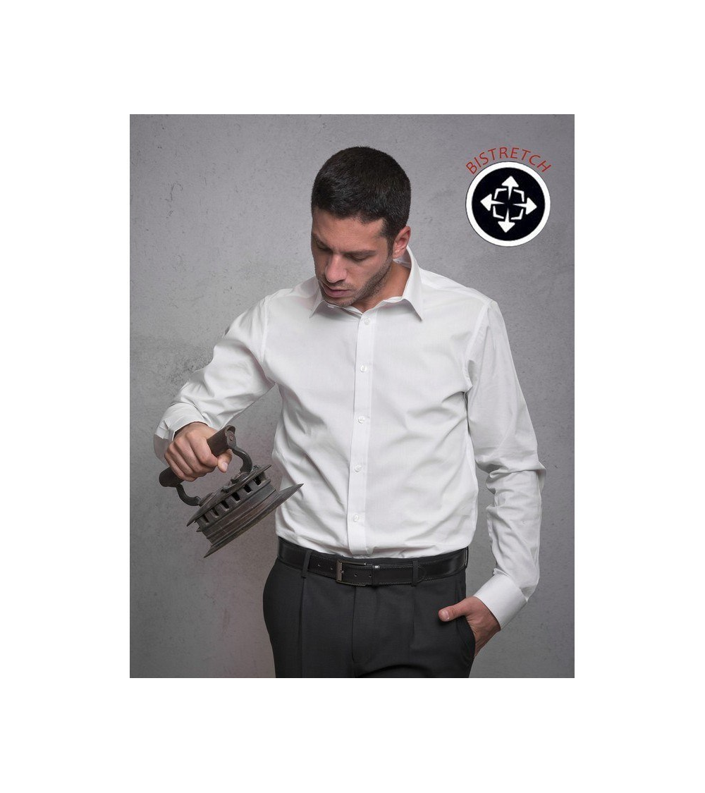 Camisa Elástica Fit para hombres ✓ | Azules