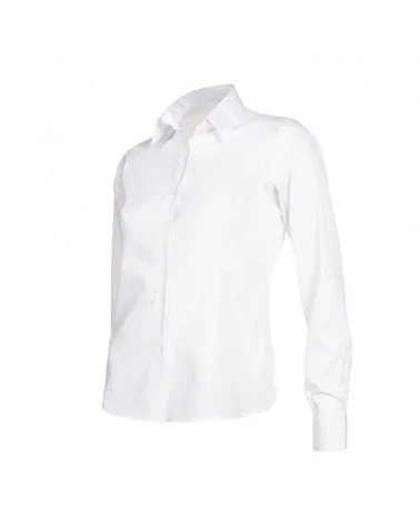 CAMISA ELASTICA PARA MUJERES Blanco liso