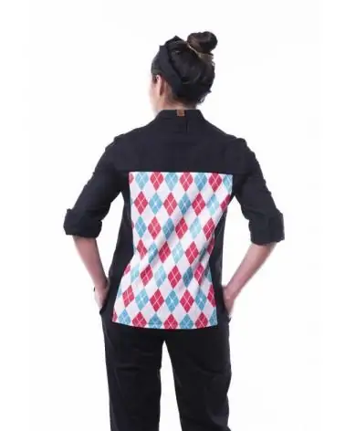 CHAQUETA DE COCINA ESTAMPADA espalda