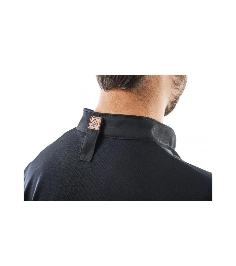CHAQUETA HOMBRE MICROFIBRA Negra frente