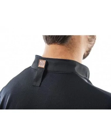 CHAQUETA HOMBRE MICROFIBRA Negra zoom cuello