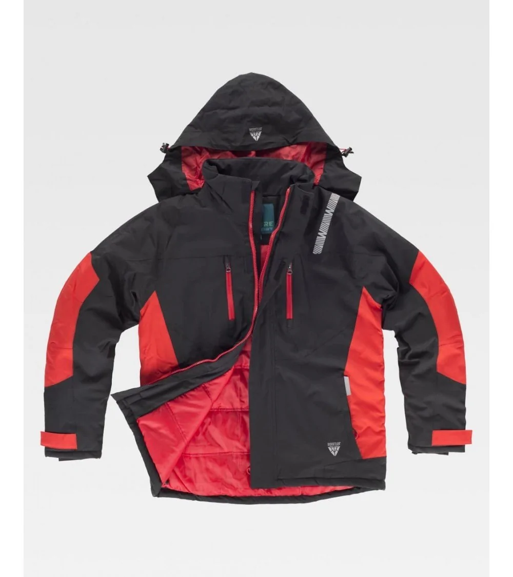 PARKA COMBINADA roja frente PARKA COMBINADA roja frente