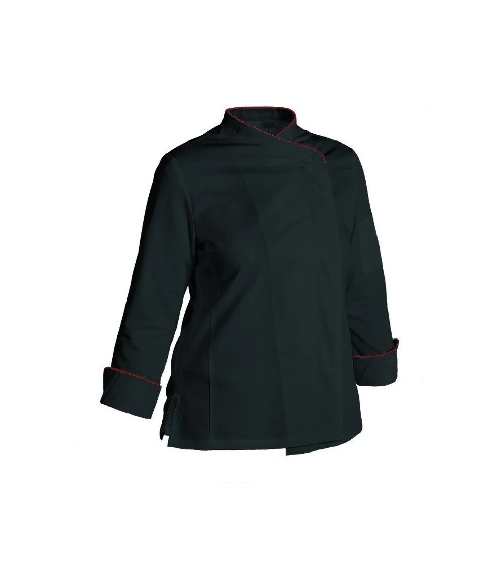 CHAQUETILLA MUJER Negro vivo granate modelo
