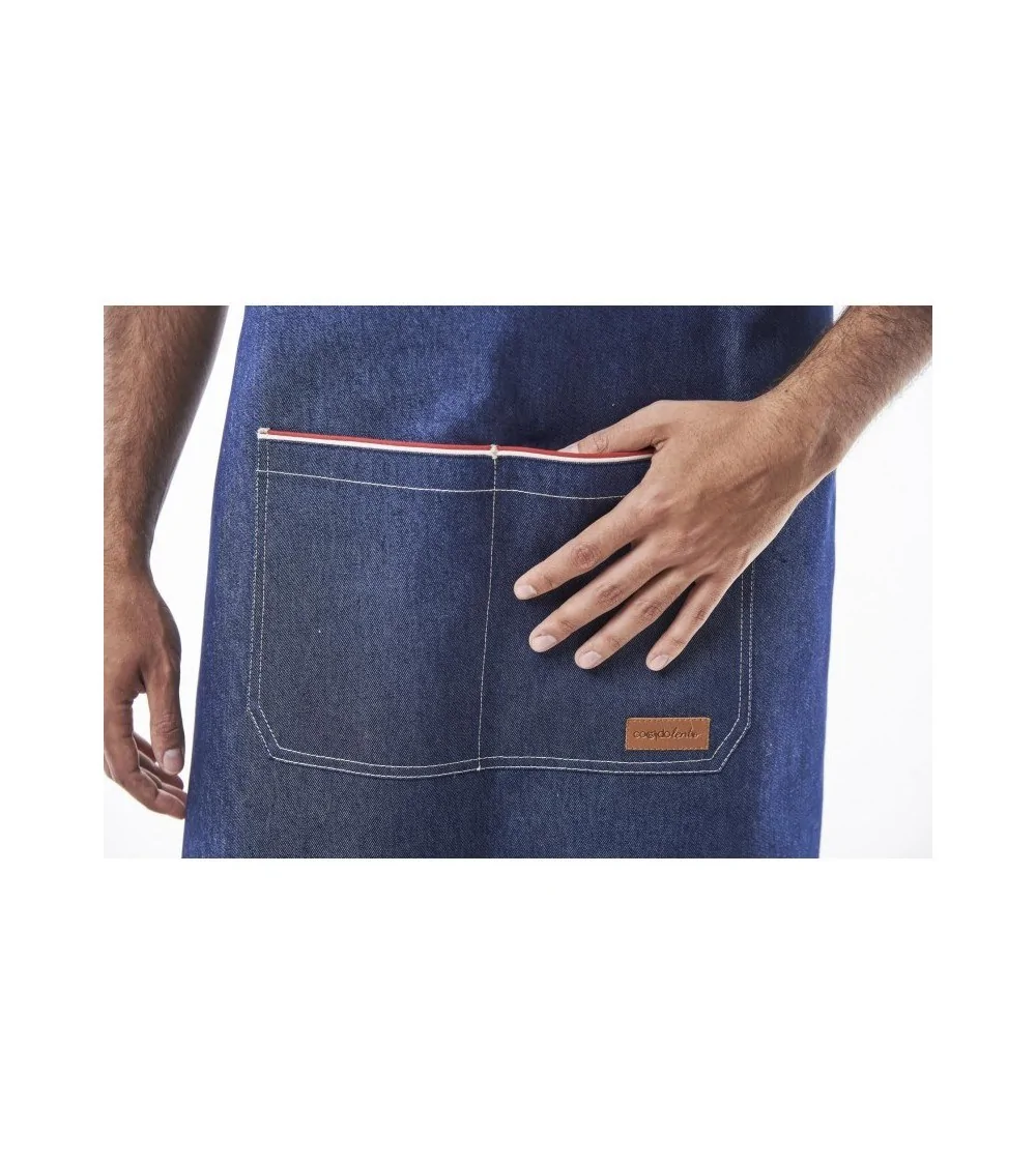 DELANTAL DENIM TIRANTES