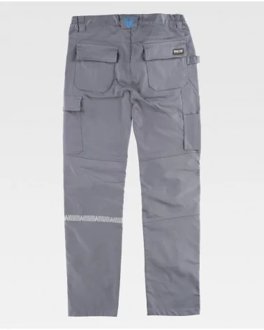 PANTALON ELASTICO REFUERZO RODILLERA ATRAS GRIS